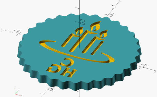 3D-Konstruktion der Kekstempel Positivform